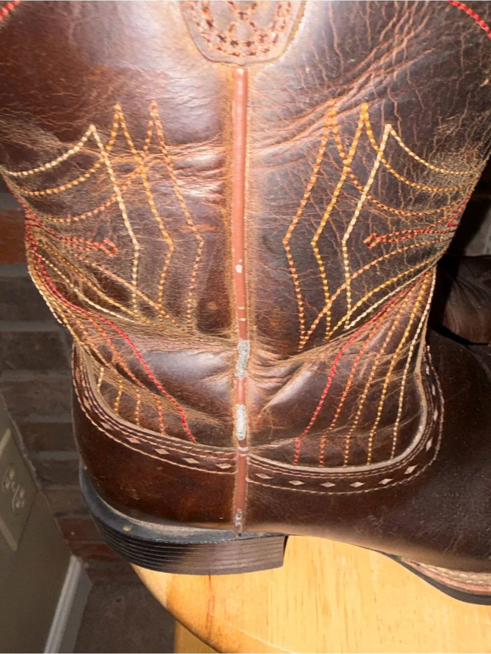 Ariat Men’s Western Square Toe Dark Brown‎ Boots Size 8.5D
